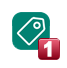 Icona di UET Tag Helper che indica il numero di tag non validi